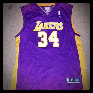 Reebok shaq Lakers Jersey